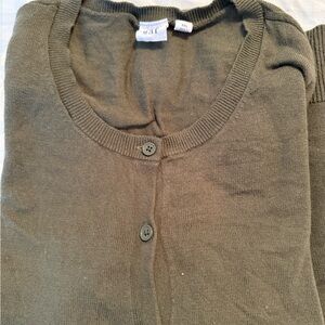 Gap ladies XXl Olive Green cardigan Sweater